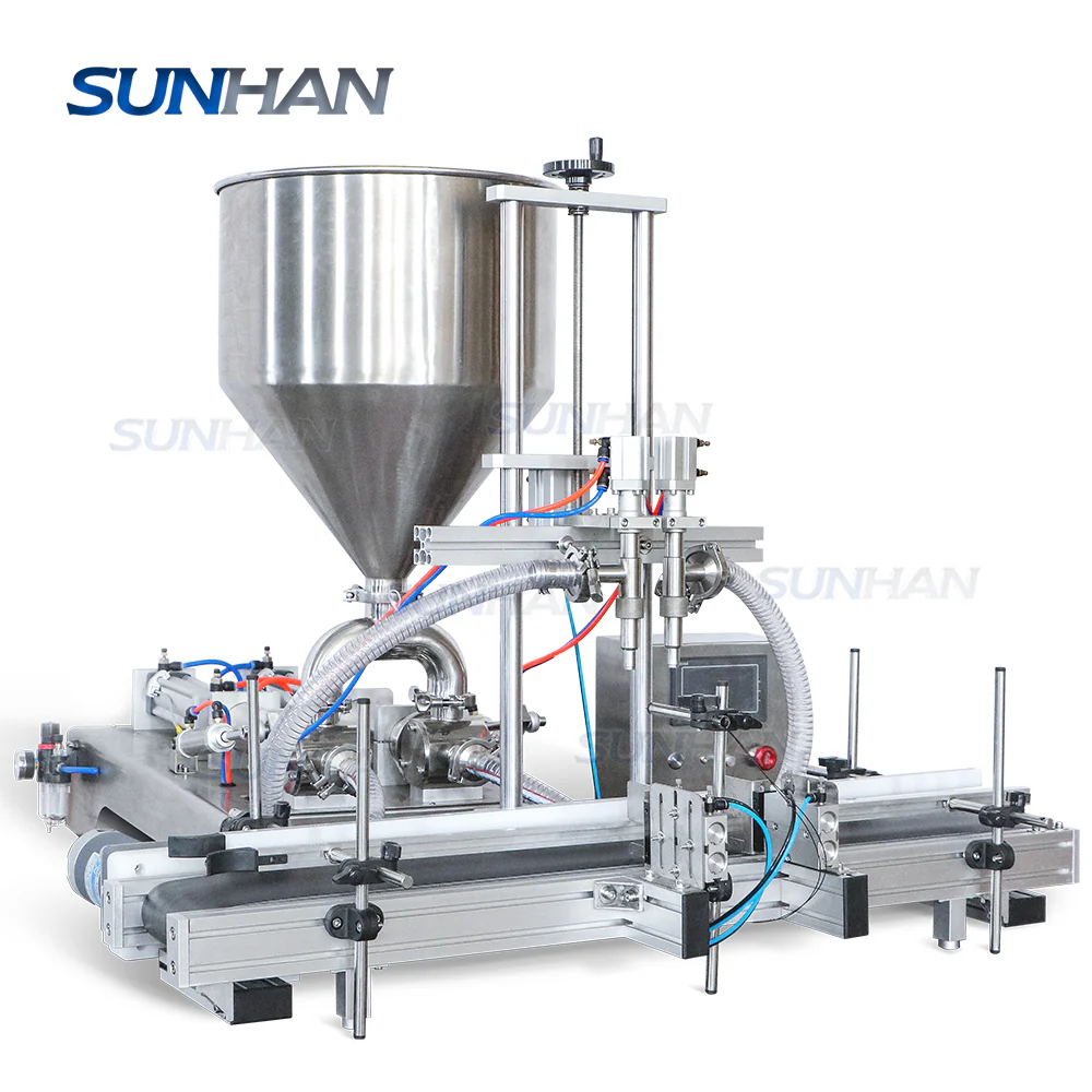 Automatic 2 Heads Ketchup Piston Pump Honey Jam Cosmetics Cream Tomato Paste Filling Machine - Image 7