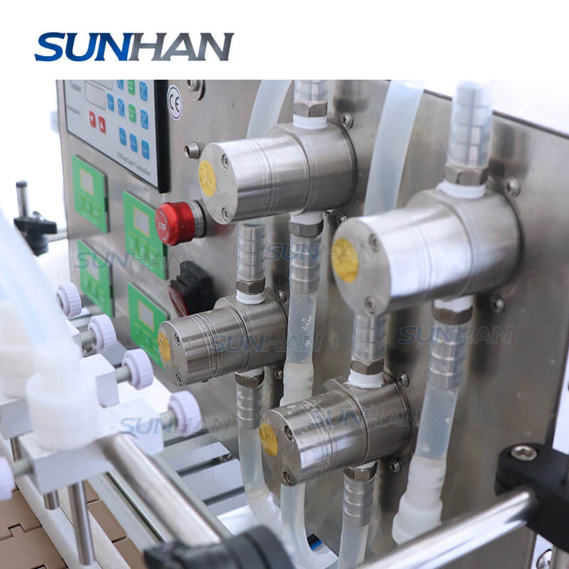 Automatic 4 Heads Desktop Juice Liquid Soap Essential Oil Filling Capping Labeling Machine Production Line - Image 3