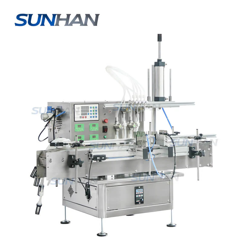 Automatic 4 Heads Essential Oil Liquid Soap Care Solution Foamy Liquid Filling Machine With Diving Nozzle - Image 6