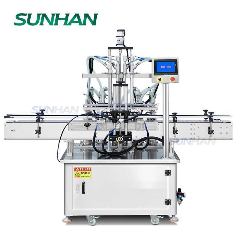 Automatic 4 Heads Grease Oil Juice Laundry Detergent Shampoo Liquid Soap Lotion Servo Motor Liquid Quantitative Filling Machine - Image 8