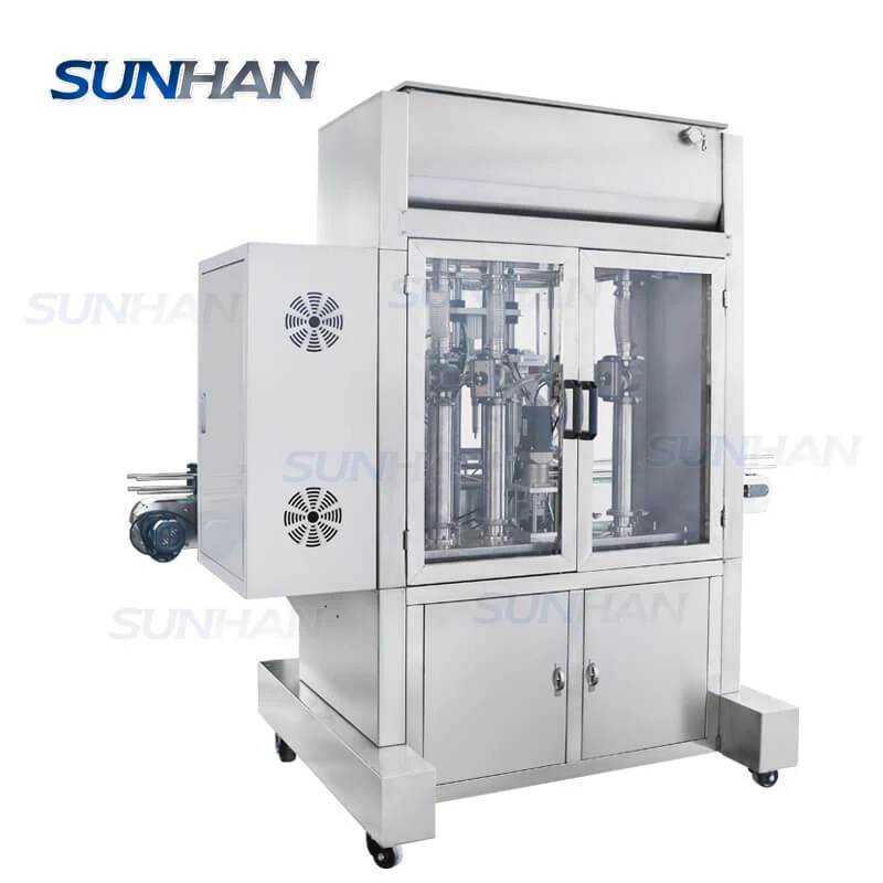 Automatic 4 Heads Paste Hand Gel Liquid Shampoo Body Gel Hot Sauce Honey Quantitative Filling Machine - Image 3