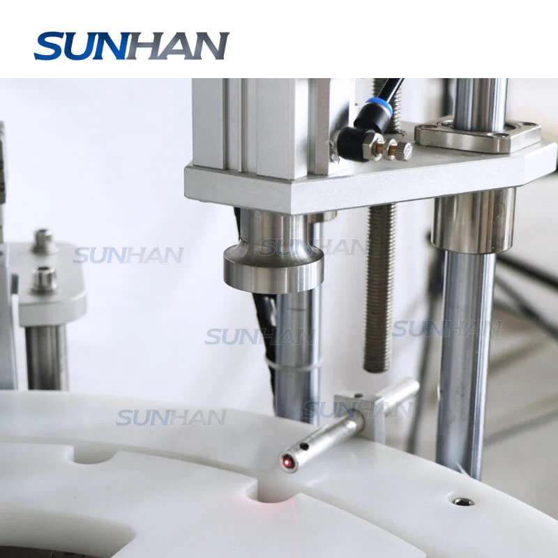 Automatic 5 in 1 Magnetic Pump Perfume Vial Spray Bottle Filling Crimping Capping Machine - Image 5