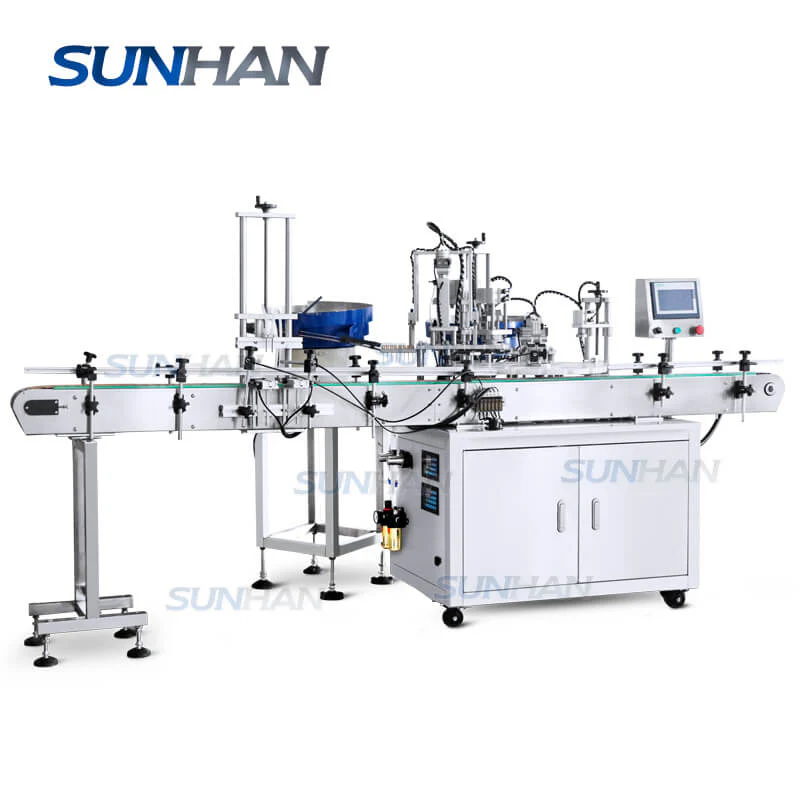 Automatic 5 in 1 Magnetic Pump Perfume Vial Spray Bottle Filling Crimping Capping Machine - Image 8