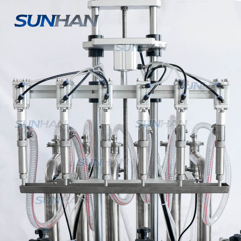 Automatic 6 Heads Piston Pump Laundry Detergent Filler Shampoo Hand Gel  Body Lotion Filling Machine - Image 3