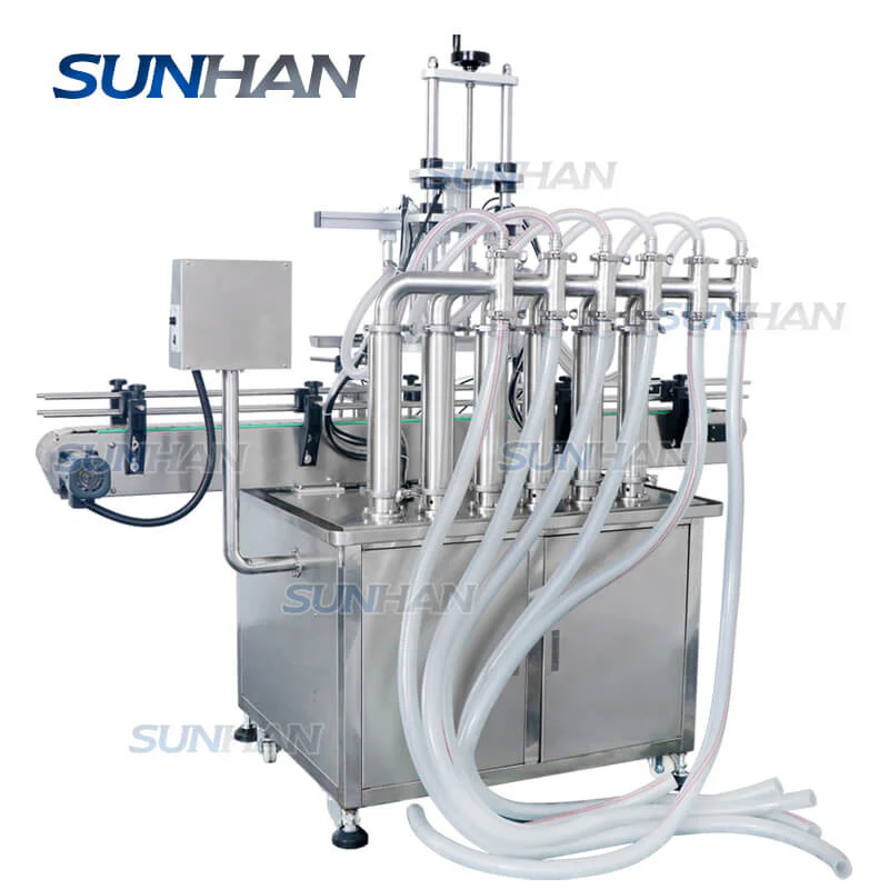 Automatic 6 Heads Piston Pump Laundry Detergent Filler Shampoo Hand Gel  Body Lotion Filling Machine - Image 5