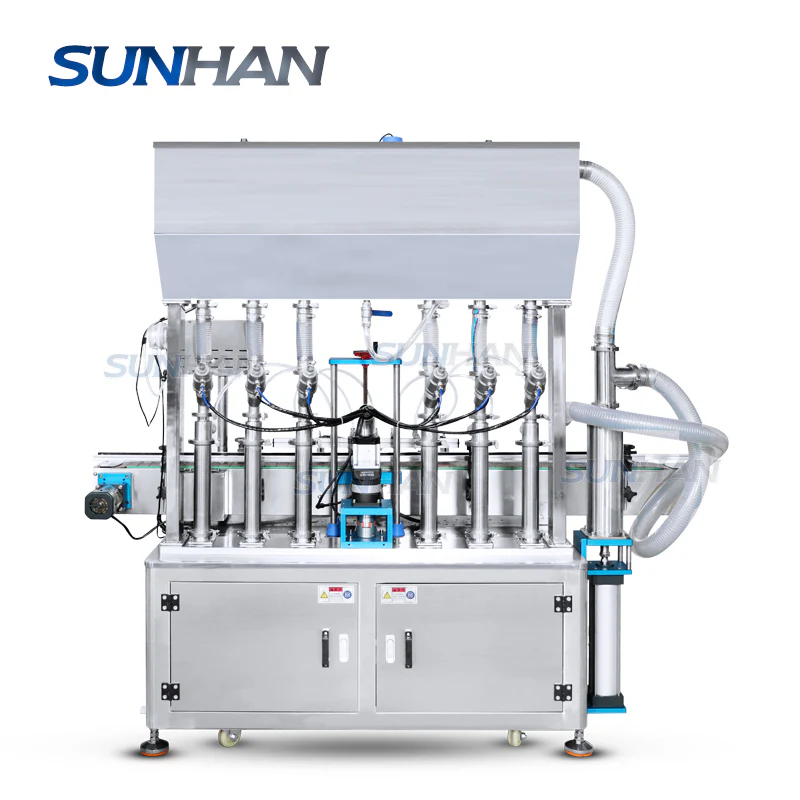 6 Heads Piston Pump Vaseline Face Cream Body Thick Lotion Honey Chocolate Cream Hot Sauce Paste Servo Motor Quantitative Liquid Detergent Automatic Bottle Filling Machine - Image 8