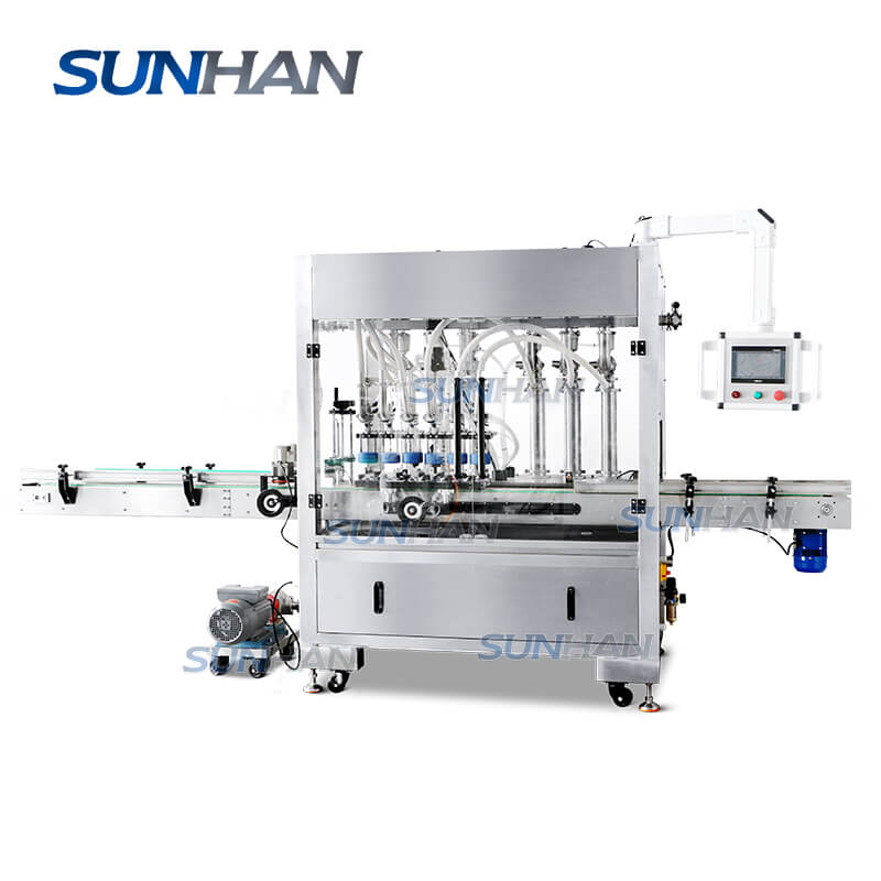 Automatic 6 Heads Servo Motor Tomato Paste Liquid Piston Pump Shampoo Jam Hot Sauce Filling Machine With Following Nozzle - Image 7
