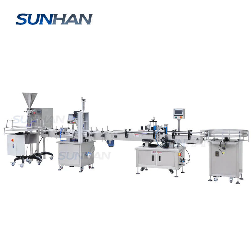 Automatic Jam Jar Shampoo Body Oil Cosmetic Cream Bottle Hand Gel Filling Capping Labeling Machine Packaging Solution - Image 5