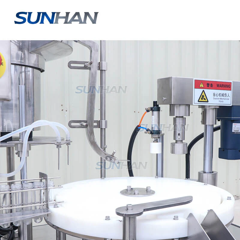 Automatic Rotary Monoblock Small Culture Vial Bottle Test Tube Screw Caps Filling Capping Machine - Image 3