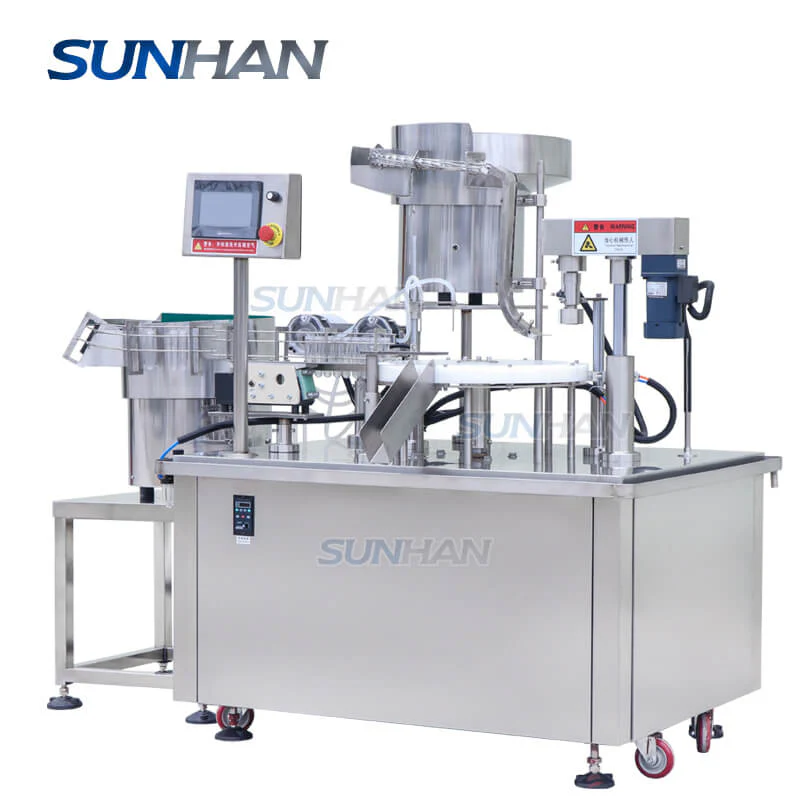 Automatic Rotary Monoblock Small Culture Vial Bottle Test Tube Screw Caps Filling Capping Machine - Image 4