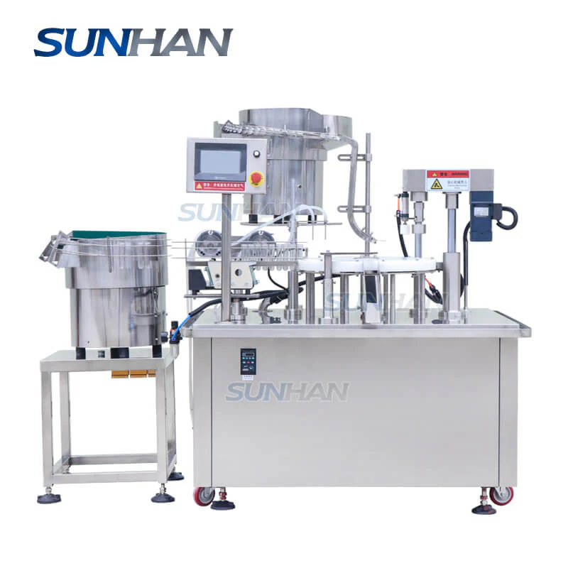 Automatic Rotary Monoblock Small Culture Vial Bottle Test Tube Screw Caps Filling Capping Machine - Image 6