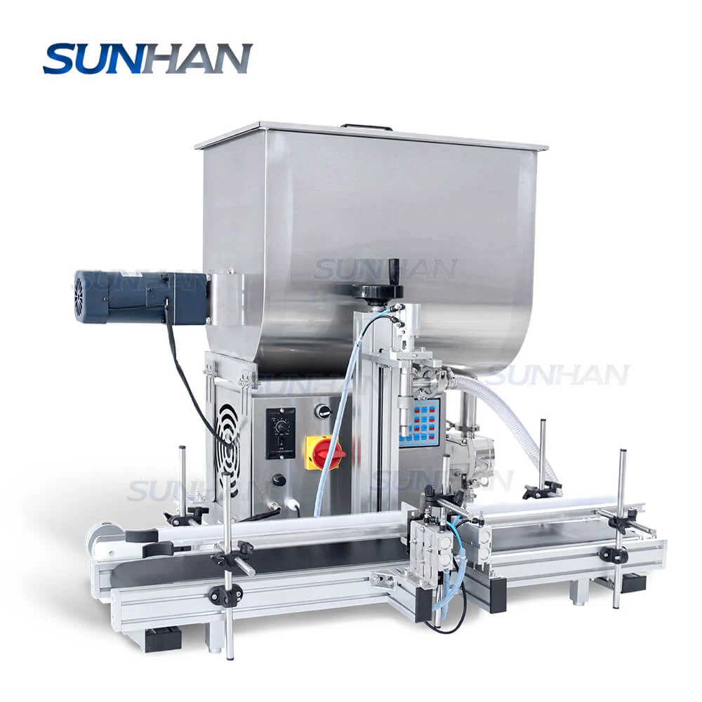 Automatic Rotor Lobe Pump Thick Liquid Face Cream Chilli Pepper Sauce Honey Paste Filling Machine With Heater Mixer - Image 7