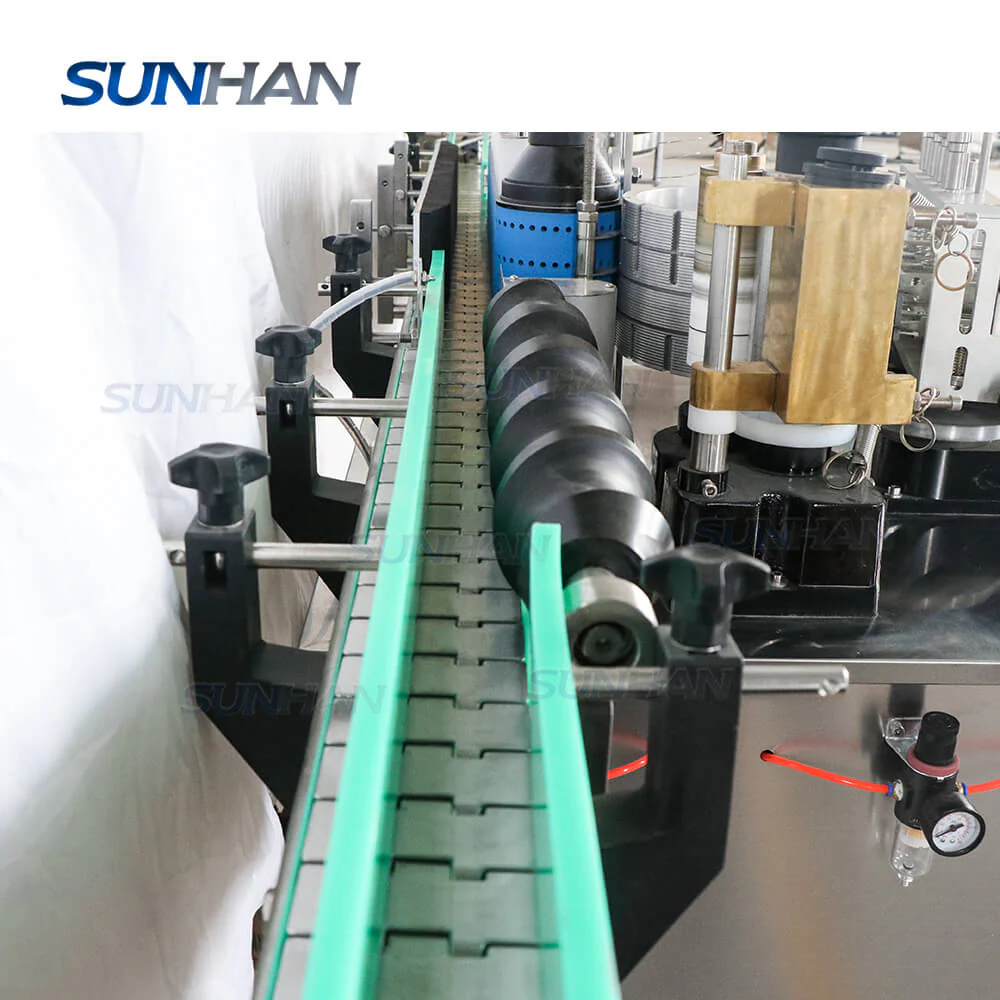 Automatic Round Hot Sauce Bottle Label Applicator Wet Glue Label Pasting Gum Labeling Machine - Image 3
