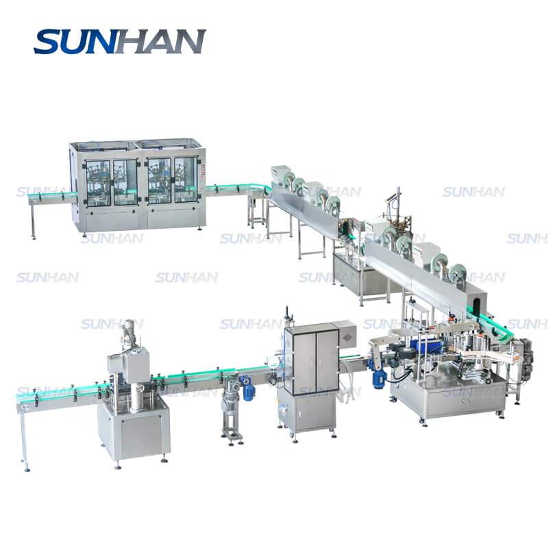 Automatic Wine Olive Oil Filling ROPP Cap Sealing Capping Labeling Machine Production Line - Image 6