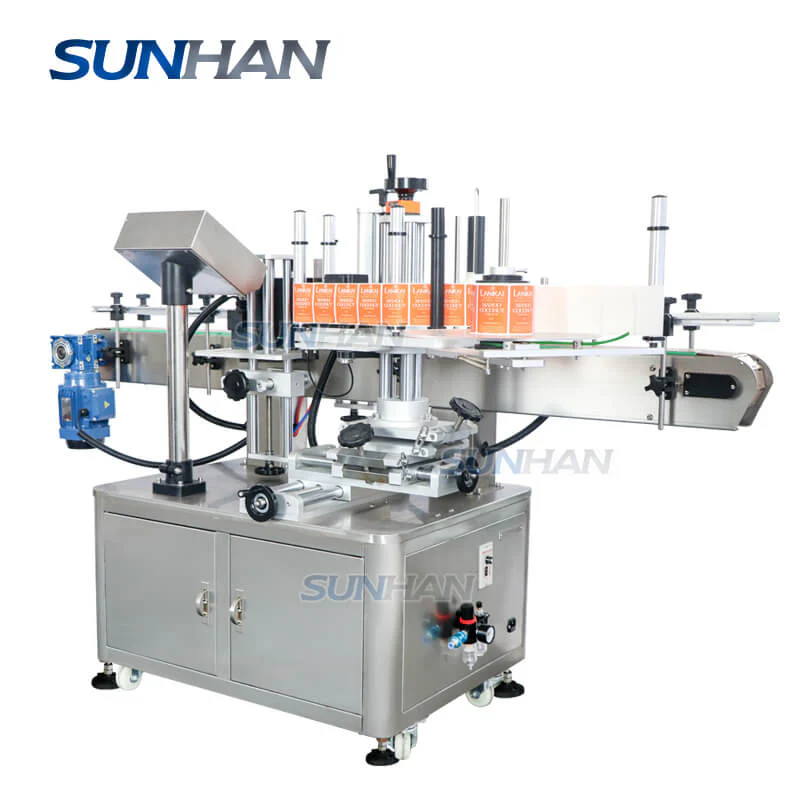 Automatic Wrap-around Round Essential Oil Bottle Self-adhesive Sticker Labeling Machine For Shampoo Bottles - Image 4