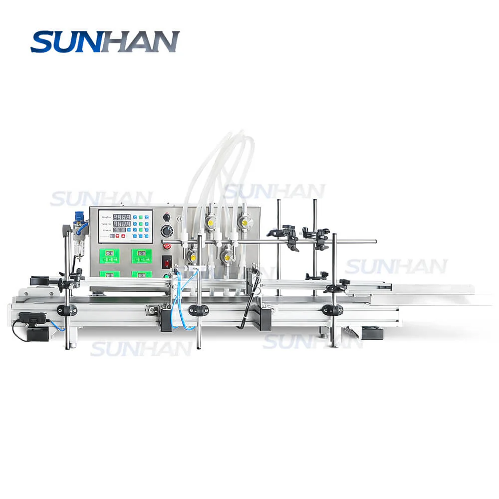Desktop 4 Heads Automatic Magnetic Pump Perfume Essential Oil Care Solution Bottle Liquid Filling Machine - Image 7