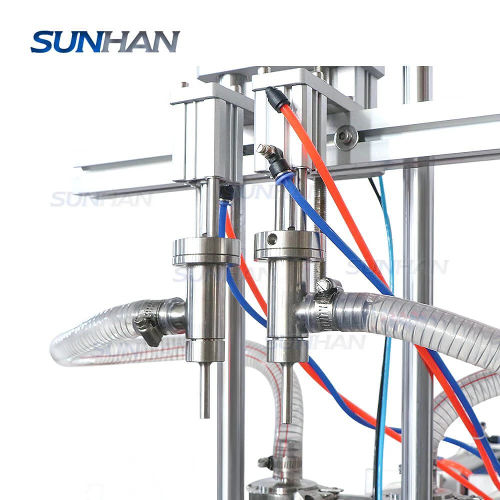 Desktop Double Heads Piston Pump Liquid Soap Shampoo Laundry Detergent Filling Machine Equipment - Image 3
