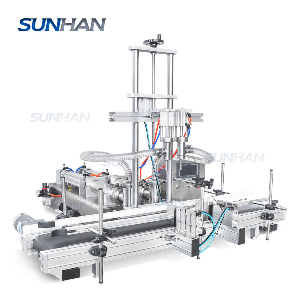 Desktop Double Heads Piston Pump Liquid Soap Shampoo Laundry Detergent Filling Machine Equipment - Image 6