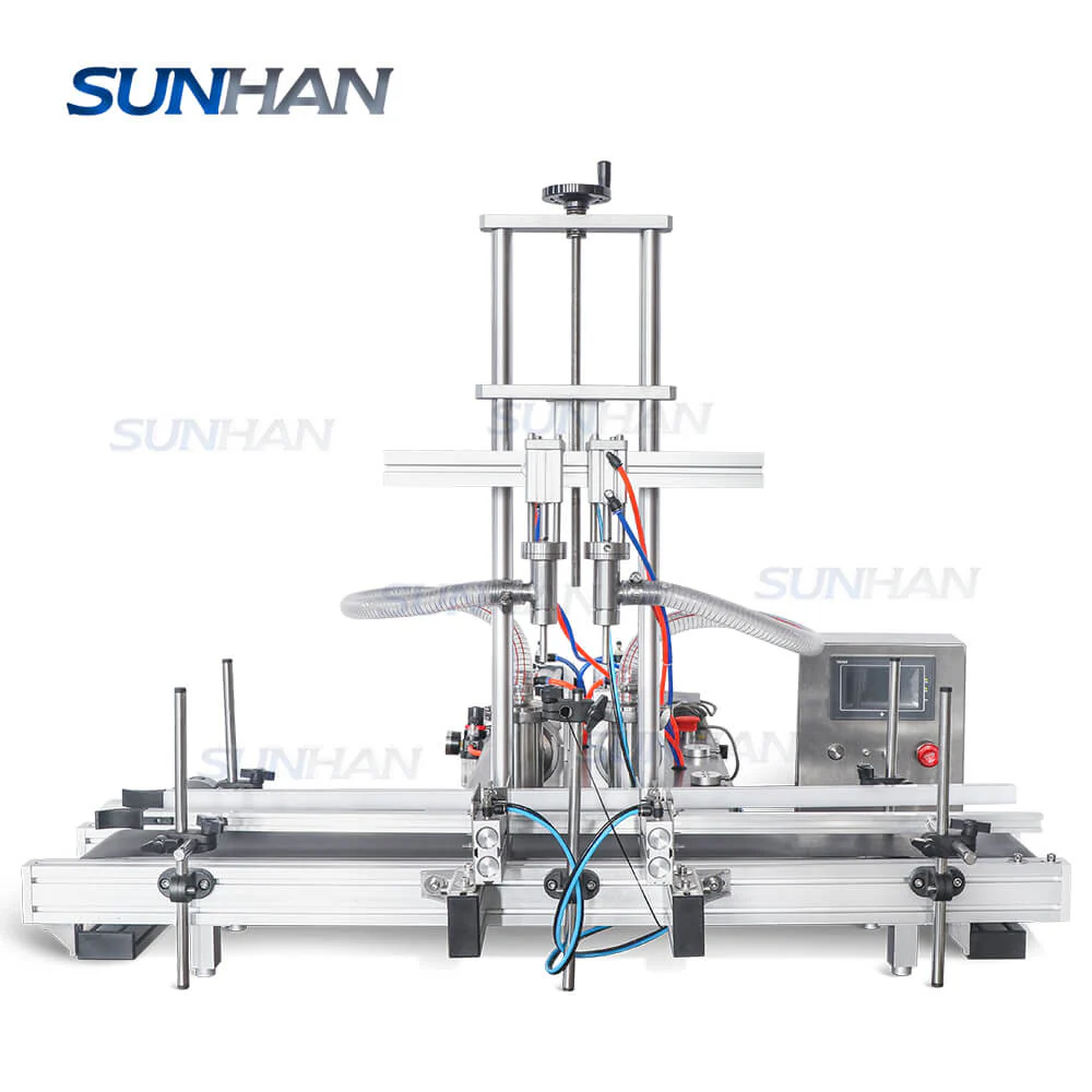 Desktop Double Heads Piston Pump Liquid Soap Shampoo Laundry Detergent Filling Machine Equipment - Image 7