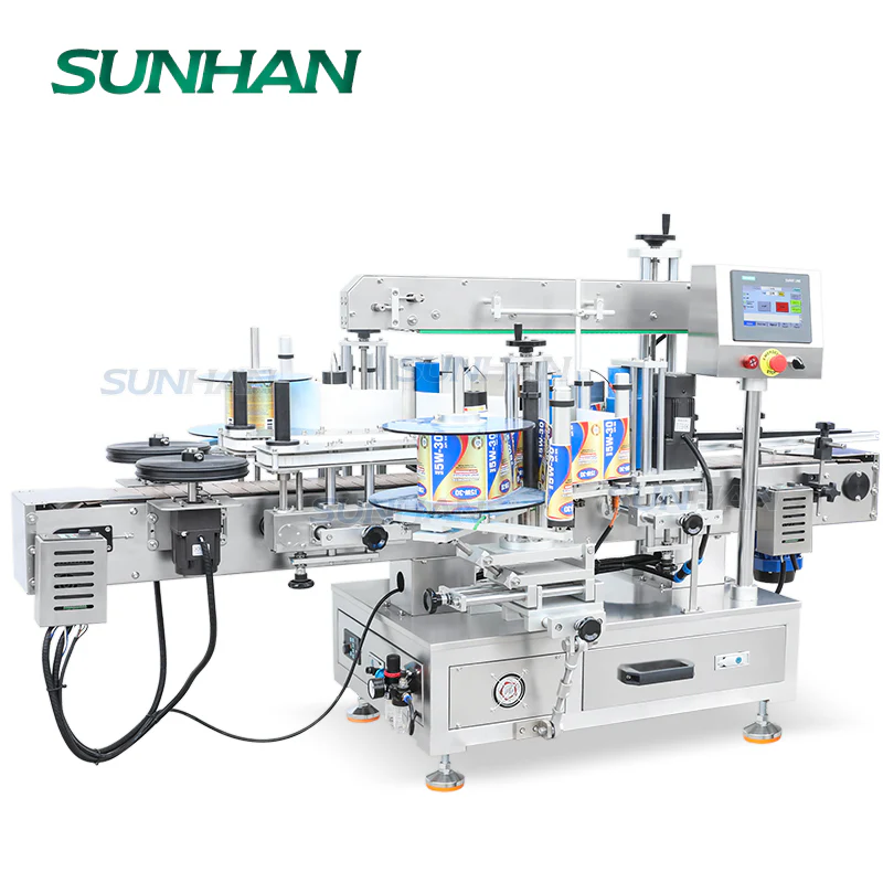 Desktop Double Side Flat & Round Bottle Label Applicator Hand Gel Shampoo Face Cream Labeling Machine - Image 6