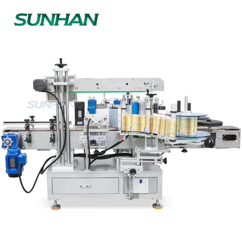 Desktop Double Side Flat & Round Bottle Label Applicator Hand Gel Shampoo Face Cream Labeling Machine - Image 7