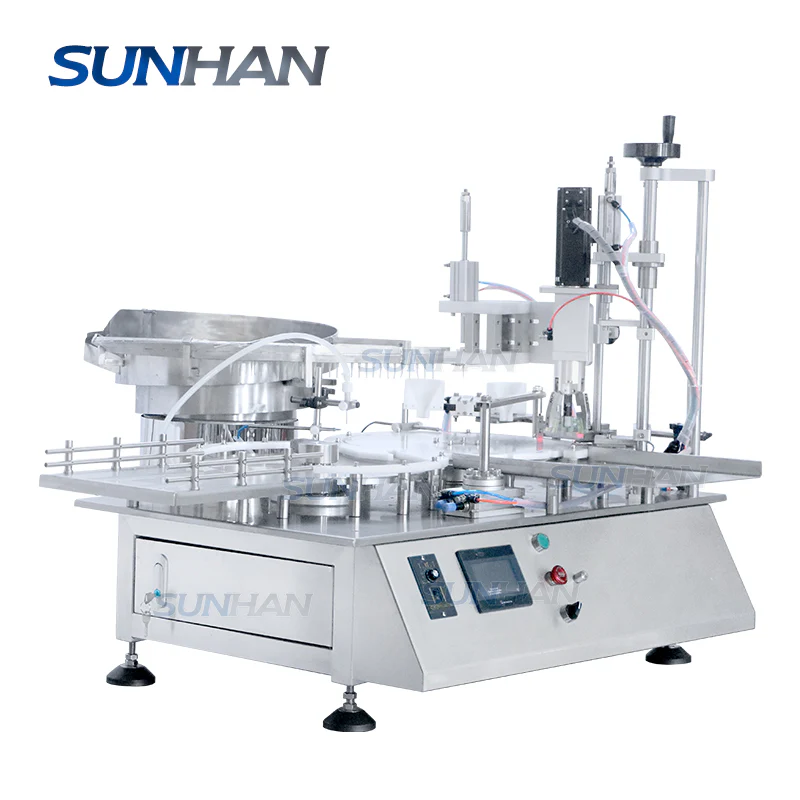 Desktop Monoblock Eyedrops Small Juice Bottle Glass Vial Essential Oil Filling Capping Machine - Image 8