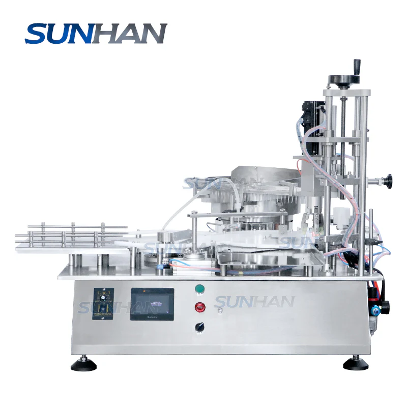 Desktop Monoblock Eyedrops Small Juice Bottle Glass Vial Essential Oil Filling Capping Machine - Image 9
