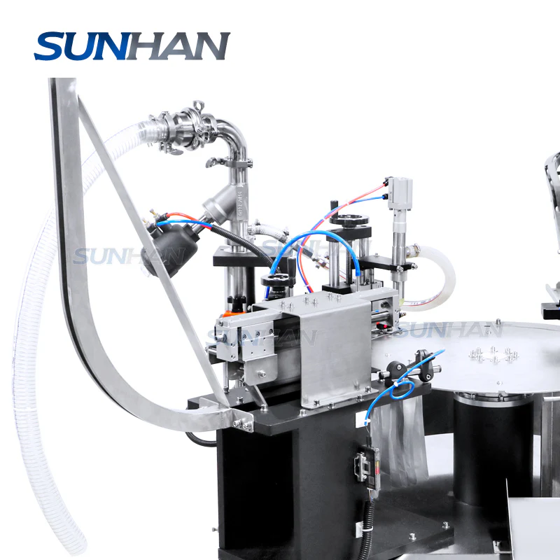 Desktop Monoblock Small Laundry Detergent Juice Beverage Spout Pouch Bag Filling Capping Machine - Image 3
