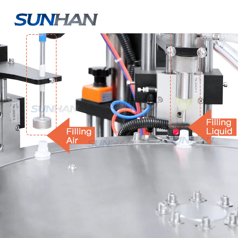 Desktop Monoblock Small Laundry Detergent Juice Beverage Spout Pouch Bag Filling Capping Machine - Image 4
