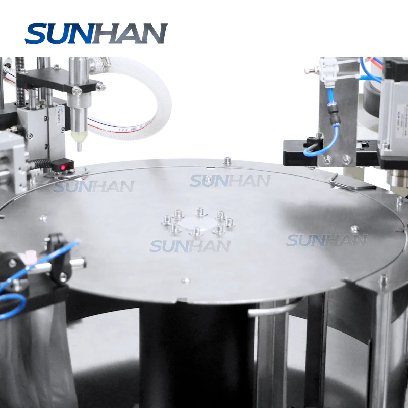 Desktop Monoblock Small Laundry Detergent Juice Beverage Spout Pouch Bag Filling Capping Machine - Image 7