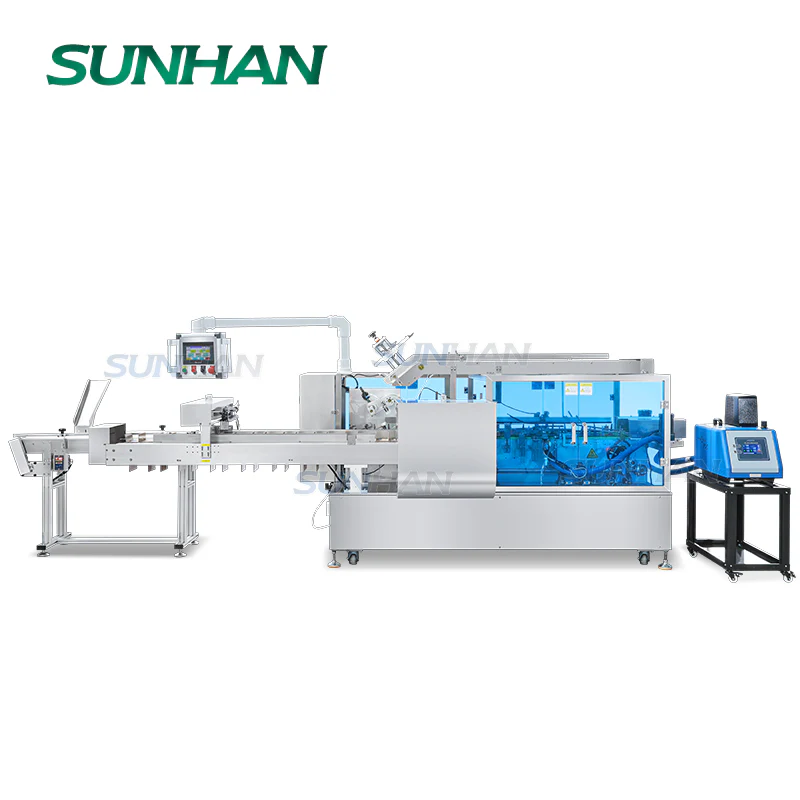 SUNHAN SH-MSZH70 High Speed Horizontal Automatic Servo Soap Toothpaste Carton Paper Box Pack Hot Melt Glue Sealing Cartoning Machine - Image 6