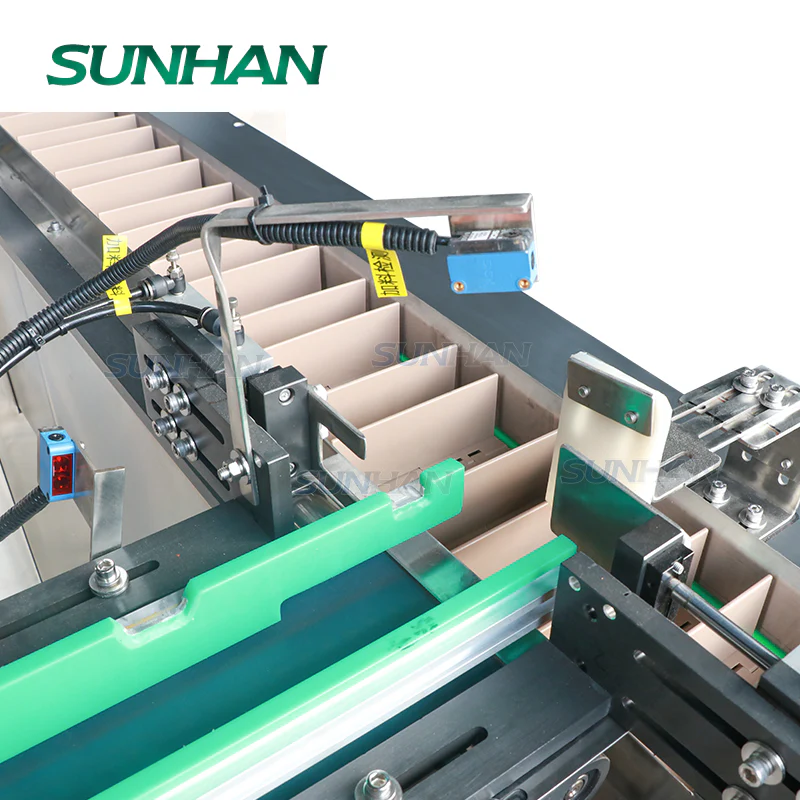 SUNHAN SH-MSZH80 Full Automatic Horizontal Cosmetic Cream Body Mist Ointment Paper Box Forming Erecting Sealer Cartoning Machine - Image 3