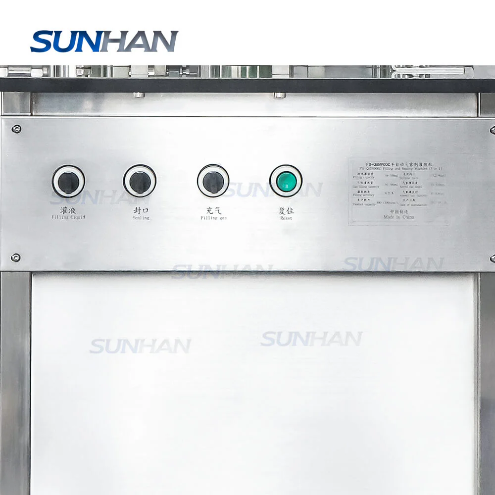 Semi-automatic 3 In 1 Skin Toner Spray Paint Aerosol Can Filling Capping Machine For Sunscreen Spray - Image 3