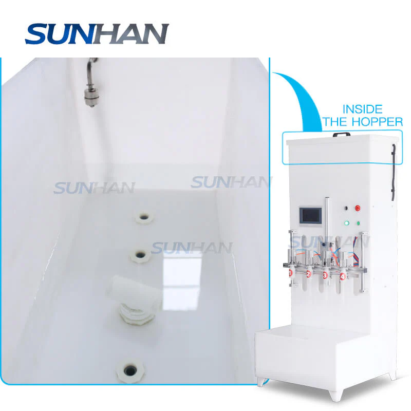 Semi-automatic 4 Heads Toilet Cleanser Cleaning Solutions Bleach Anti-corrosive Liquid Filling Machine Equipment - Image 4