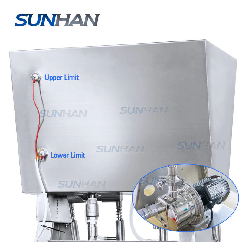 Semi-automatic 4 Heads Wine Soft Drinks Beverage Soymilk Overflow Siphon Filling Machine - Image 3
