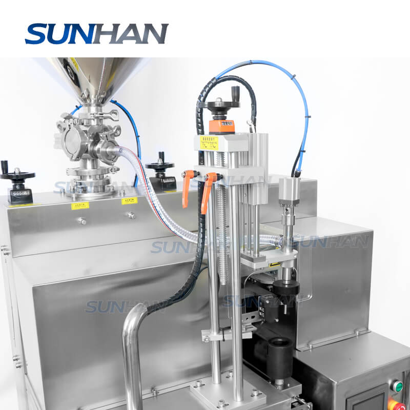 Semi-automatic Ointment Facial Cleanser Hand Cream Plastic Soft Tube Paste Filling Sealing Machine - Image 3