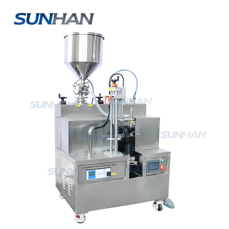 Semi-automatic Ointment Facial Cleanser Hand Cream Plastic Soft Tube Paste Filling Sealing Machine - Image 7