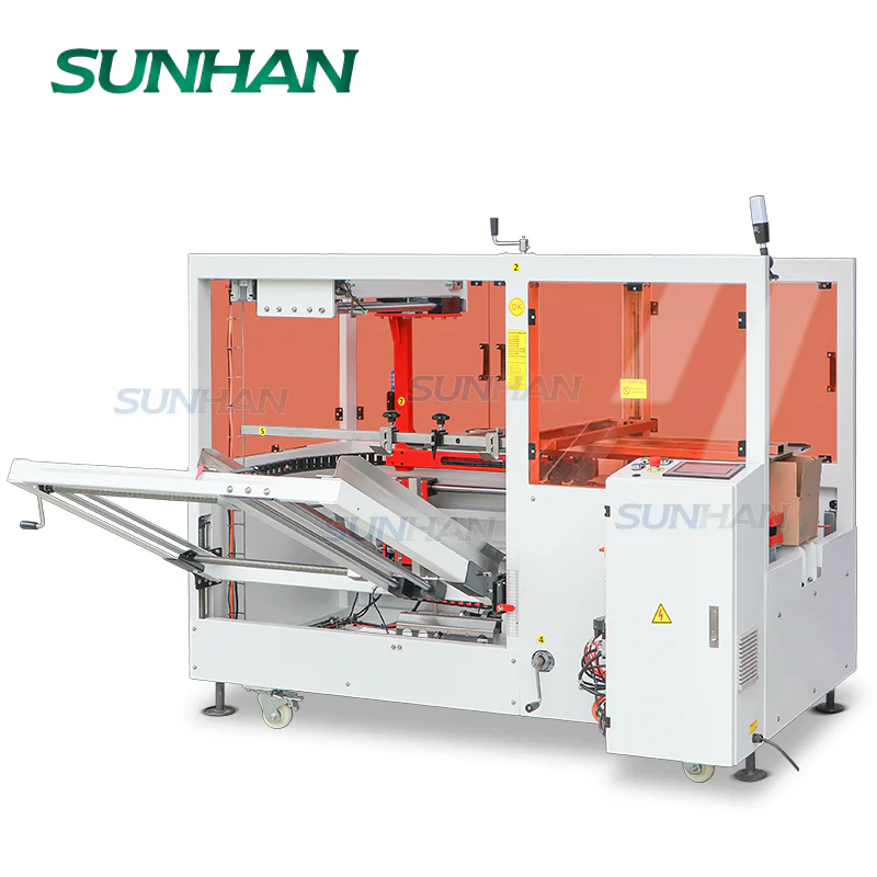 SUNHAN SH-SVCF70H Automatic Servo Cardboard Case Carton Boxes Erector Forming Sealer Erecting Machine - Image 6