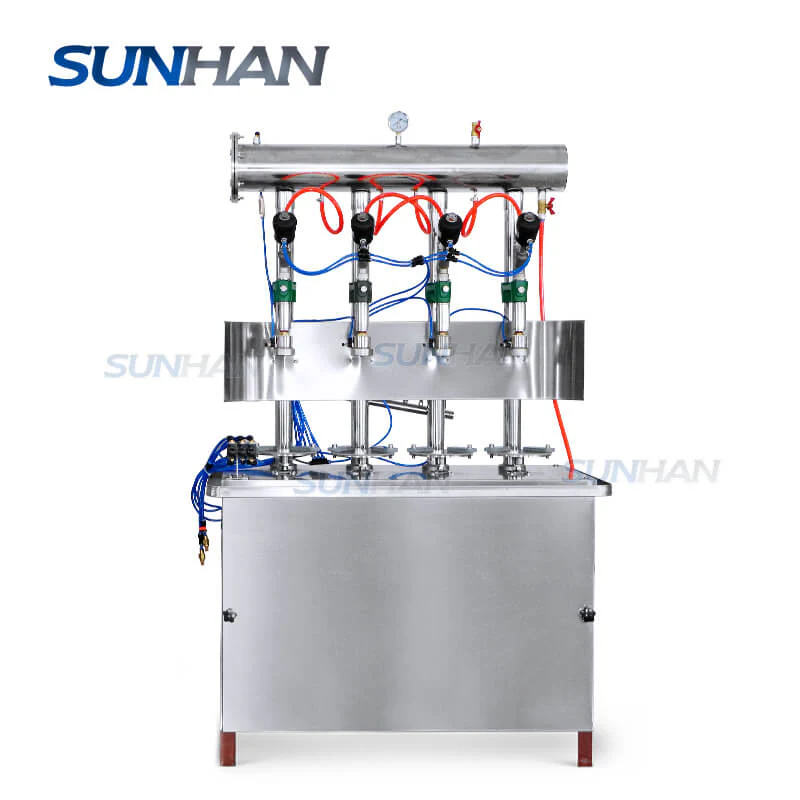 Small Scale Soft Drinks Beverage Isobar Filler Carbonated Bottle Sparkling Wine Isobaric Filling Machine - Image 5