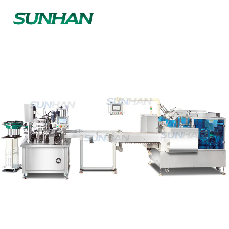SUNHAN SH-AFCL8 Automatic Roll-on Bottle Deodorant Perfume Oil Serums Filling Capping And Cartoning Machine Line - Image 8