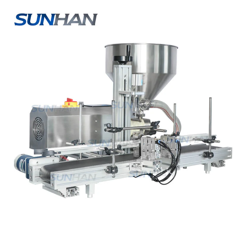 Tabletop Small Jam Jar Rotor Lobe Pump Chilli Sauce Ketchup Cosmetic Cream Tomato Paste Filling Machine - Image 5